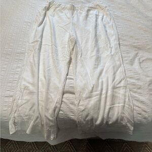 Abercrombie & Fitch White Linen Pants
